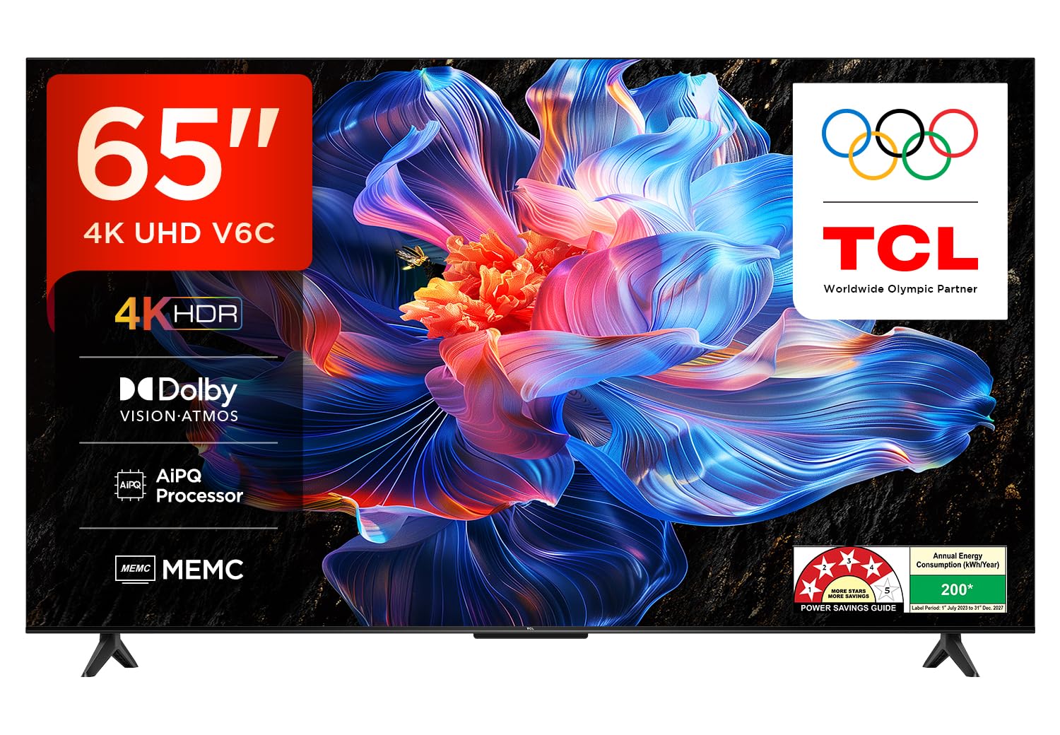 TCL 65” Qled smart Tv